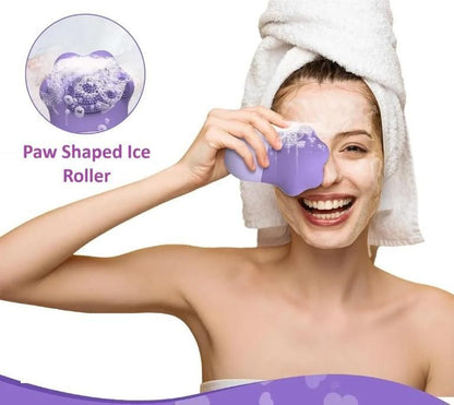 “Paw Shaped Ice Roller for Face & Eyes – Puffy Eyes & Glowing Skin”